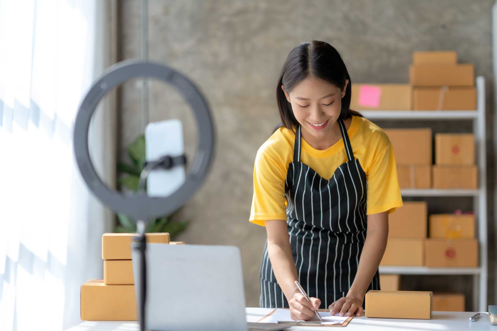 role center in business central, A solo entrepreneur getting ready to launch a new product online.